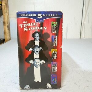 The Three Stooges Collector 5 Pack VHS Box Set Lost Comedy‎ Treasures Cartoons